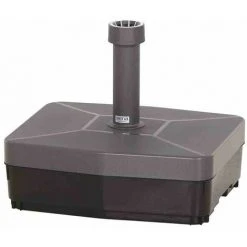 SIENA GARDEN Schirmständer 45 Kg Eckig, Anthrazit Kunststoffrohr 19-54 Mm, Mit Rollen Und Handmulden, Füllbar Mit Sand