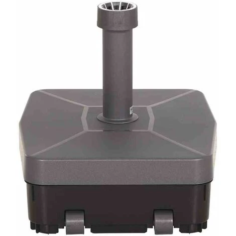 SIENA GARDEN Schirmständer 45 Kg Eckig, Anthrazit Kunststoffrohr 19-54 Mm, Mit Rollen Und Handmulden, Füllbar Mit Sand 5 SIENA GARDEN Schirmständer 45 Kg Eckig, Anthrazit Kunststoffrohr 19-54 Mm, Mit Rollen Und Handmulden, Füllbar Mit Sand – Bild 3