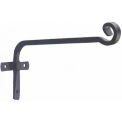 SIENA GARDEN Wandhaken Gerade, 30 Cm, Schwarz Wetterbeständig