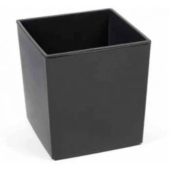 SIENA GARDEN Pflanzgefäß BREST, Anthrazit Hochglanzoptik, 30 X 30 X 31 Cm Kunststoffgefäß Mit Einsatz