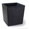 SIENA GARDEN Pflanzgefäß BIRON, Graphit Rillenoptik, 40 X 40 X 41,5 Cm Kunststoffgefäß Mit Einsatz -SIENA GARDEN Shop 41373926 1