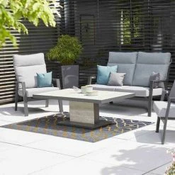 SIENA GARDEN Pflanzgefäß LYON, Anthrazit Hochglanzoptik, 40 X 40 X 75 Cm Kunststoffgefäß Mit Einsatz -SIENA GARDEN Shop 41373931 3