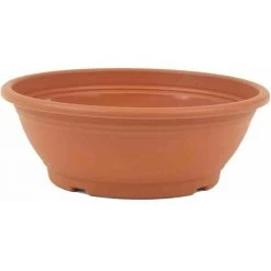 SIENA GARDEN Schale Ø 40 X 14,5 Cm, Terracotta Rundes Kunststoffgefäß Mit Bodenlöchern