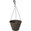 SIENA GARDEN Hängeampel Ø 30 X 20 Cm, Taupe Pflanzgefäß Aus Kunststoff