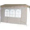 SIENA GARDEN Seitenteile Zu Faltpavillon 3x3 M, Taupe/weiß, 2er Set Bezug Aus Polyester, 160g/m² In Taupe/weiß, 1x Mit Und 1x Ohne Fenster -SIENA GARDEN Shop 41374253 1
