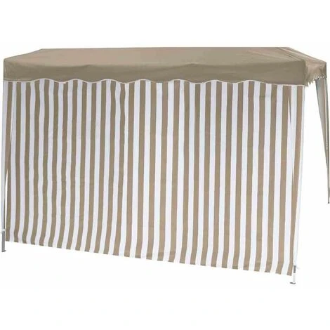 SIENA GARDEN Seitenteile Zu Faltpavillon 3x3 M, Taupe/weiß, 2er Set Bezug Aus Polyester, 160g/m² In Taupe/weiß, 1x Mit Und 1x Ohne Fenster 4 SIENA GARDEN Seitenteile Zu Faltpavillon 3x3 M, Taupe/weiß, 2er Set Bezug Aus Polyester, 160g/m² In Taupe/weiß, 1x Mit Und 1x Ohne Fenster – Bild 2
