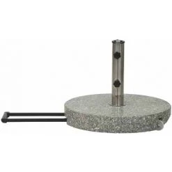 SIENA GARDEN Granitständer Trolley 40 Kg Rund Mit Tolley-Auszug Und Rollen