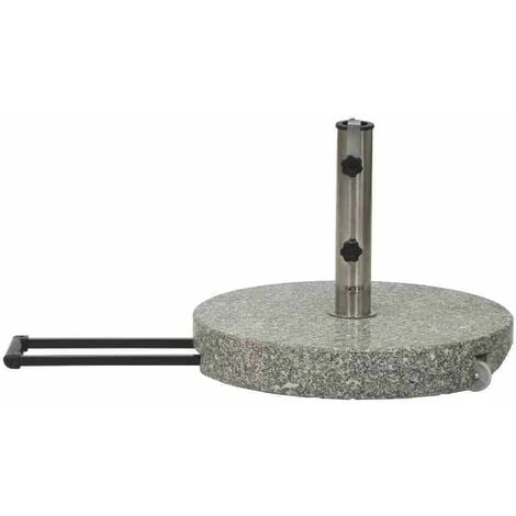 SIENA GARDEN Granitständer Trolley 40 Kg Rund Mit Tolley-Auszug Und Rollen 3 SIENA GARDEN Granitständer Trolley 40 Kg Rund Mit Tolley-Auszug Und Rollen