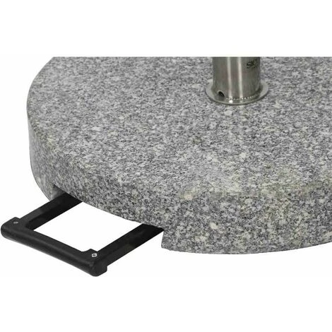 SIENA GARDEN Granitständer Trolley 40 Kg Rund Mit Tolley-Auszug Und Rollen 4 SIENA GARDEN Granitständer Trolley 40 Kg Rund Mit Tolley-Auszug Und Rollen – Bild 2