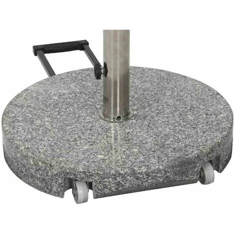 SIENA GARDEN Granitständer Trolley 40 Kg Rund Mit Tolley-Auszug Und Rollen 6 SIENA GARDEN Granitständer Trolley 40 Kg Rund Mit Tolley-Auszug Und Rollen – Bild 4