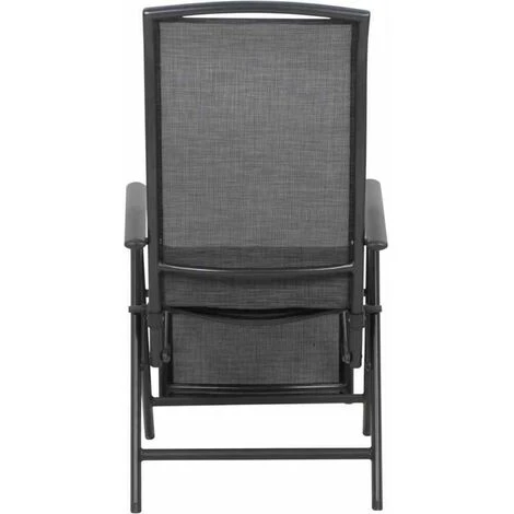 SIENA GARDEN Livorno Relaxsessel Gestell Aluminium Anthrazit, Fläche Ranotex®-Gewebe Silber-schwarz 6 SIENA GARDEN Livorno Relaxsessel Gestell Aluminium Anthrazit, Fläche Ranotex®-Gewebe Silber-schwarz – Bild 4