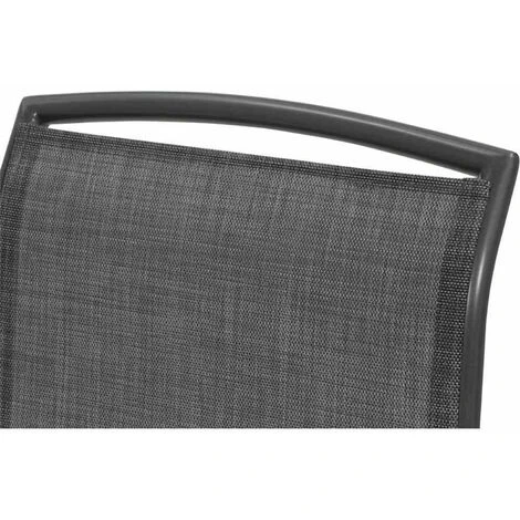 SIENA GARDEN Livorno Relaxsessel Gestell Aluminium Anthrazit, Fläche Ranotex®-Gewebe Silber-schwarz 7 SIENA GARDEN Livorno Relaxsessel Gestell Aluminium Anthrazit, Fläche Ranotex®-Gewebe Silber-schwarz – Bild 5