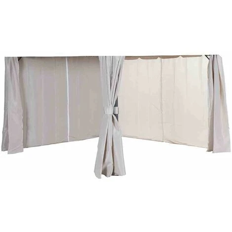 SIENA GARDEN Seitenteile Zu Pavillon Dubai 3x3 M, Natur, 4er Set Bezug Aus Polyester, 160g/m² In Natur, 4 Stück 4 SIENA GARDEN Seitenteile Zu Pavillon Dubai 3x3 M, Natur, 4er Set Bezug Aus Polyester, 160g/m² In Natur, 4 Stück – Bild 2