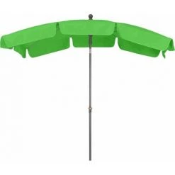 SIENA GARDEN Tropico Mittelstockschirm Anthrazit/limette 210x140cm Gestell Stahl Anthrazit, Bezug 100% Polyester, 180g/m² In Limette, Lichtschutzfaktor UPF 50+