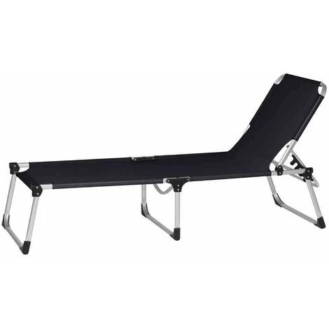 SIENA GARDEN Alu-XXL Dreibeinliege Gestell Aluminium Silber, Fläche Ranotex®-Gewebe Schwarz 3 SIENA GARDEN Alu-XXL Dreibeinliege Gestell Aluminium Silber, Fläche Ranotex®-Gewebe Schwarz