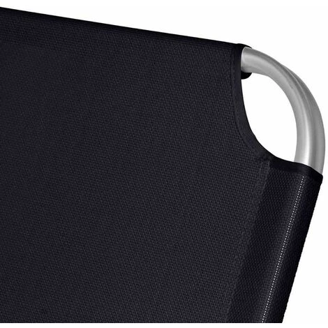 SIENA GARDEN Alu-XXL Dreibeinliege Gestell Aluminium Silber, Fläche Ranotex®-Gewebe Schwarz 4 SIENA GARDEN Alu-XXL Dreibeinliege Gestell Aluminium Silber, Fläche Ranotex®-Gewebe Schwarz – Bild 2