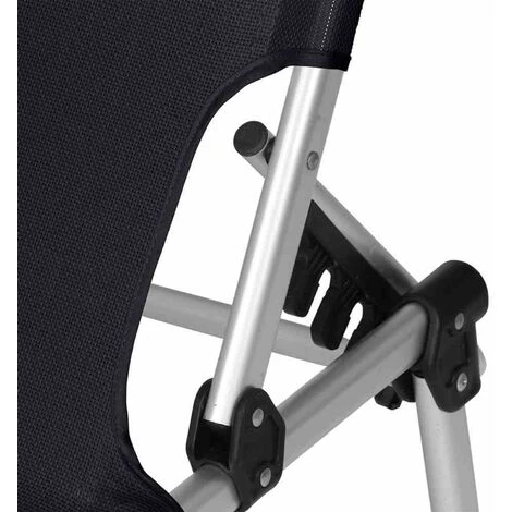 SIENA GARDEN Alu-XXL Dreibeinliege Gestell Aluminium Silber, Fläche Ranotex®-Gewebe Schwarz 5 SIENA GARDEN Alu-XXL Dreibeinliege Gestell Aluminium Silber, Fläche Ranotex®-Gewebe Schwarz – Bild 3