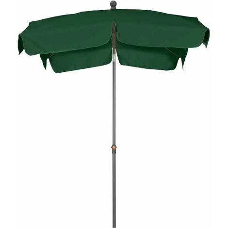 SIENA GARDEN Tropico Mittelstockschirm Anthrazit/grün 210x140cm Gestell Stahl Anthrazit, Bezug 100% Polyester, 180g/m² In Grün, Lichtschutzfaktor UPF 50+ 4 SIENA GARDEN Tropico Mittelstockschirm Anthrazit/grün 210x140cm Gestell Stahl Anthrazit, Bezug 100% Polyester, 180g/m² In Grün, Lichtschutzfaktor UPF 50+ – Bild 2