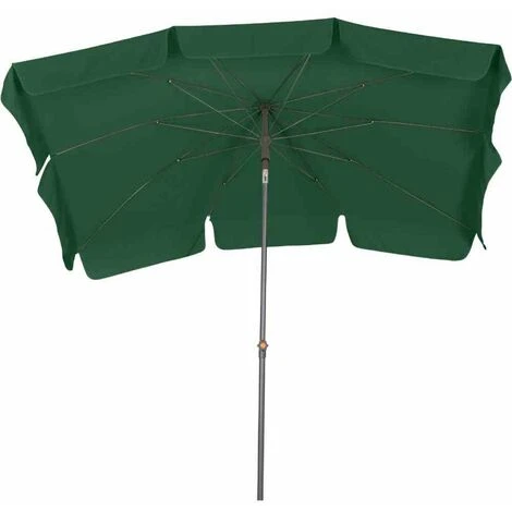SIENA GARDEN Tropico Mittelstockschirm Anthrazit/grün 210x140cm Gestell Stahl Anthrazit, Bezug 100% Polyester, 180g/m² In Grün, Lichtschutzfaktor UPF 50+ 6 SIENA GARDEN Tropico Mittelstockschirm Anthrazit/grün 210x140cm Gestell Stahl Anthrazit, Bezug 100% Polyester, 180g/m² In Grün, Lichtschutzfaktor UPF 50+ – Bild 4