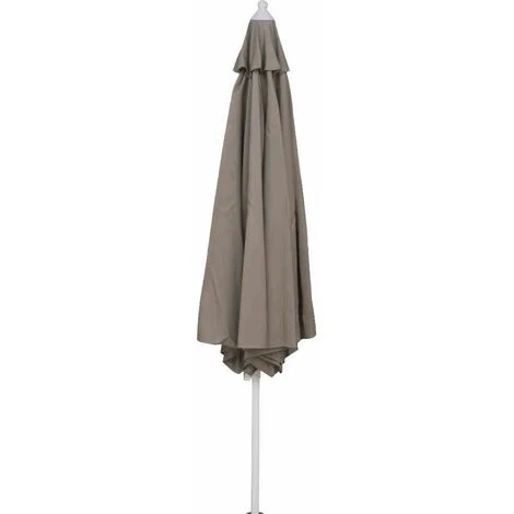 SIENA GARDEN Alu-Push Pro Mittelstockschirm Silber/taupe Ø 300cm Gestell Alu Silber, Streben Stahl, Bezug 100% Polyester, 180g/m² Taupe, Lichtschutzfaktor UPF 50+ 5 SIENA GARDEN Alu-Push Pro Mittelstockschirm Silber/taupe Ø 300cm Gestell Alu Silber, Streben Stahl, Bezug 100% Polyester, 180g/m² Taupe, Lichtschutzfaktor UPF 50+ – Bild 3