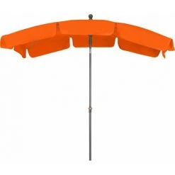 SIENA GARDEN Tropico Mittelstockschirm Anthrazit/terracotta 210x140cm Gestell Stahl Anthrazit, Bezug 100% Polyester, 180g/m² In Terracotta, Lichtschutzfaktor UPF 50+