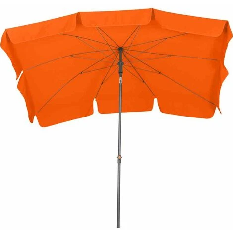 SIENA GARDEN Tropico Mittelstockschirm Anthrazit/terracotta 210x140cm Gestell Stahl Anthrazit, Bezug 100% Polyester, 180g/m² In Terracotta, Lichtschutzfaktor UPF 50+ 6 SIENA GARDEN Tropico Mittelstockschirm Anthrazit/terracotta 210x140cm Gestell Stahl Anthrazit, Bezug 100% Polyester, 180g/m² In Terracotta, Lichtschutzfaktor UPF 50+ – Bild 4