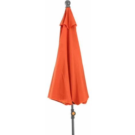 SIENA GARDEN Tropico Mittelstockschirm Anthrazit/terracotta Ø 250cm Gestell Stahl Anthrazit, Bezug 100% Polyester, 180g/m² In Terracotta, Lichtschutzfaktor UPF 50+ 4 SIENA GARDEN Tropico Mittelstockschirm Anthrazit/terracotta Ø 250cm Gestell Stahl Anthrazit, Bezug 100% Polyester, 180g/m² In Terracotta, Lichtschutzfaktor UPF 50+ – Bild 2