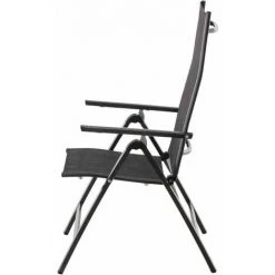 SIENA GARDEN Medira Klappsessel, Anthrazit Gestell Aluminium Anthrazit, Fläche Ranotex®-Gewebe Schwarz-silber -SIENA GARDEN Shop 42662869 3