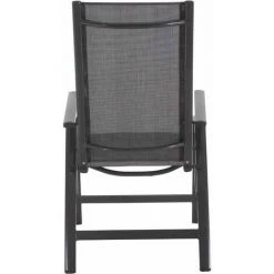 SIENA GARDEN Medira Klappsessel, Anthrazit Gestell Aluminium Anthrazit, Fläche Ranotex®-Gewebe Schwarz-silber -SIENA GARDEN Shop 42662869 4