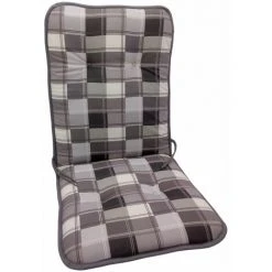 Siena Garden Auflage Elda Karo Grau 100x44cm Polsterauflage Stapelsesselauflage