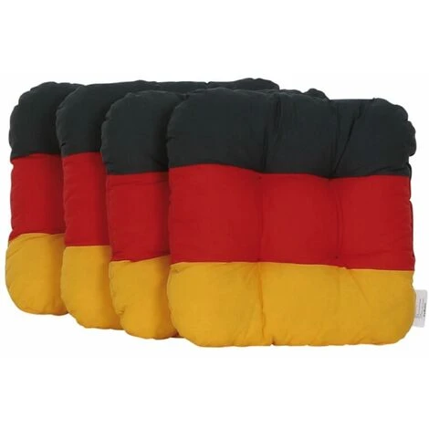 SIENA GARDEN WM Sitzkissen Deutschland 4 Stk. Fanartikel Fussball Stuhlkissen Stadionkissen 4 SIENA GARDEN WM Sitzkissen Deutschland 4 Stk. Fanartikel Fussball Stuhlkissen Stadionkissen – Bild 2