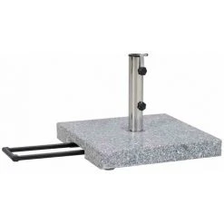 SIENA GARDEN Granitständer Trolley 45 Kg Eckig Mit Tolley-Auszug Und Rollen