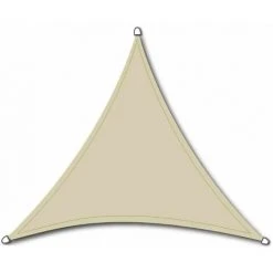 SIENA GARDEN Solino Sonnensegel Ecru 180g/m² HDPE, 3-eckig, 5x5x5m