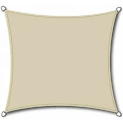 SIENA GARDEN Solino Sonnensegel Ecru 180g/m² HDPE, Quadratisch, 3,6x3,6x3,6x3,6m