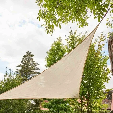 SIENA GARDEN Solino Sonnensegel Ecru 180g/m² HDPE, Quadratisch, 3,6x3,6x3,6x3,6m 6 SIENA GARDEN Solino Sonnensegel Ecru 180g/m² HDPE, Quadratisch, 3,6x3,6x3,6x3,6m – Bild 4