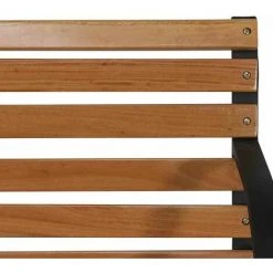 SIENA GARDEN Menorca 2er Bank Gestell Stahl Schwarz, Fläche Hartholz Natur -SIENA GARDEN Shop 46258015 4