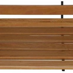 SIENA GARDEN Menorca 2er Bank Gestell Stahl Schwarz, Fläche Hartholz Natur -SIENA GARDEN Shop 46258015 5