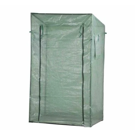 SIENA GARDEN Tomatengewächshaus, Grün, Stahlrohr / PE-Polyethylen, 170 X 80 X 195 / 154 Cm 4 SIENA GARDEN Tomatengewächshaus, Grün, Stahlrohr / PE-Polyethylen, 170 X 80 X 195 / 154 Cm – Bild 2