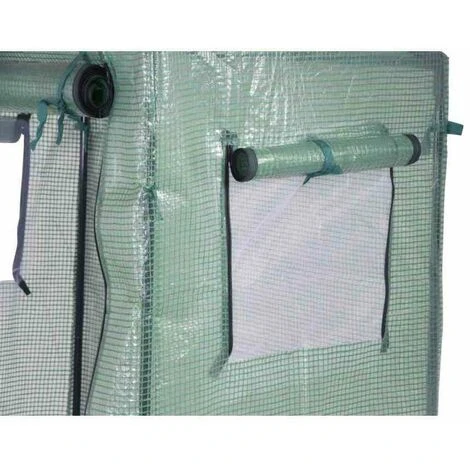 SIENA GARDEN Tomatengewächshaus, Grün, Stahlrohr / PE-Polyethylen, 170 X 80 X 195 / 154 Cm 6 SIENA GARDEN Tomatengewächshaus, Grün, Stahlrohr / PE-Polyethylen, 170 X 80 X 195 / 154 Cm – Bild 4