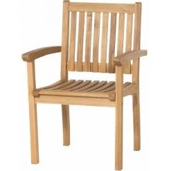 SIENA GARDEN Paleros Landhaussessel Gestell Und Fläche Akazienholz FSC®-100% Natur