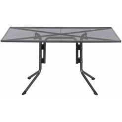 SIENA GARDEN Elda Plus Dining Tisch 140x90x71 Cm Gestell Stahl Eisengrau, Tischplatte Streckmetall Eisengrau -SIENA GARDEN Shop 50273197 4