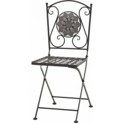 SIENA GARDEN Como Klappstuhl Stahl Mit Mosaikoptik