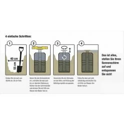 SIENA GARDEN Bodenständer Earthbase Für Ampelschirme Montage Ohne Beton -SIENA GARDEN Shop 50329183 4