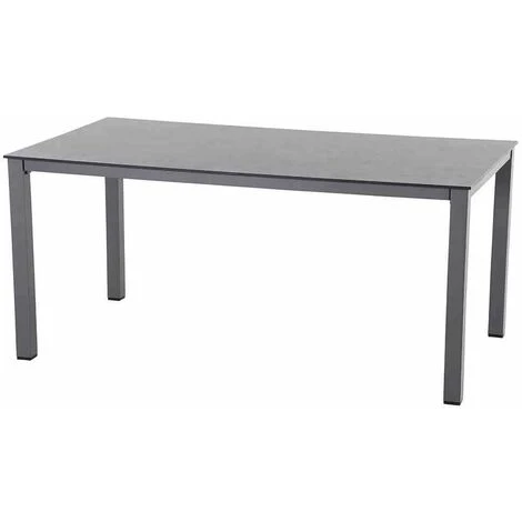 SIENA GARDEN Sola Dining Tisch 160x90 Cm, Anthrazit Gestell Aluminium Anthrazit, Tischplatte HPL Dark Stone 3 SIENA GARDEN Sola Dining Tisch 160x90 Cm, Anthrazit Gestell Aluminium Anthrazit, Tischplatte HPL Dark Stone
