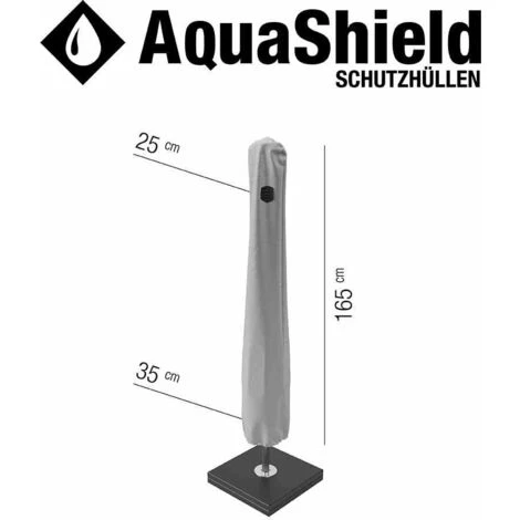 SIENA GARDEN AquaShield Schirmhülle 25/35x165 Cm Hellgrau, 100% Polyester 6 SIENA GARDEN AquaShield Schirmhülle 25/35x165 Cm Hellgrau, 100% Polyester – Bild 4