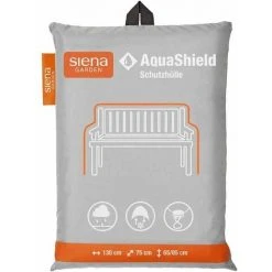 SIENA GARDEN AquaShield Bankhülle 2er 130x75xH65/85cm Hellgrau