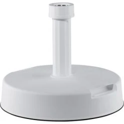 SIENA GARDEN Betonständer 30 Kg Rund, Weiß Kunststoffrohr 19-54 Mm, Mit Handmulden