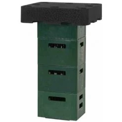 Titelseite 12 SIENA GARDEN Getränkekisten-Aufsatz Biertisch / Bierlounge, EPP Schwarz Mit Deckel