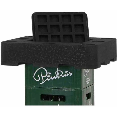 SIENA GARDEN Getränkekisten-Aufsatz Biertisch / Bierlounge, EPP Schwarz Mit Deckel 4 SIENA GARDEN Getränkekisten-Aufsatz Biertisch / Bierlounge, EPP Schwarz Mit Deckel – Bild 2