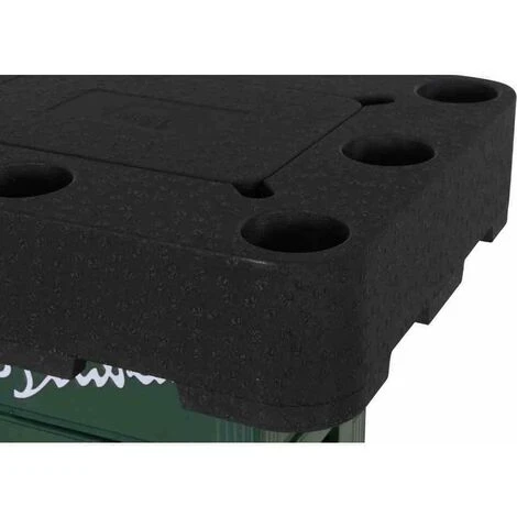 SIENA GARDEN Getränkekisten-Aufsatz Biertisch / Bierlounge, EPP Schwarz Mit Deckel 5 SIENA GARDEN Getränkekisten-Aufsatz Biertisch / Bierlounge, EPP Schwarz Mit Deckel – Bild 3